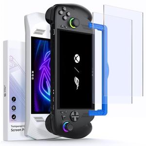 JSAUX Anti-Glare Screen Protector for ROG Xbox Ally/ROG Xbox Ally X (2025) / ROG Ally 2-Pack, Matte 9H Hardness Tempered Glass with Guide Frame, 7" Anti-Scratch Screen Protector for ASUS ROG Ally X