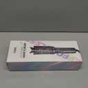 Automatic Rotating Curling Iron  VISKS V668 Pro Ceramic Hair Curler with Keratin-Coated Barrel, Digital Temperature Display, Anti-Scald, 590M Ionic, Tangle-Free, Dual Voltage, 1.25 Inch (Black)