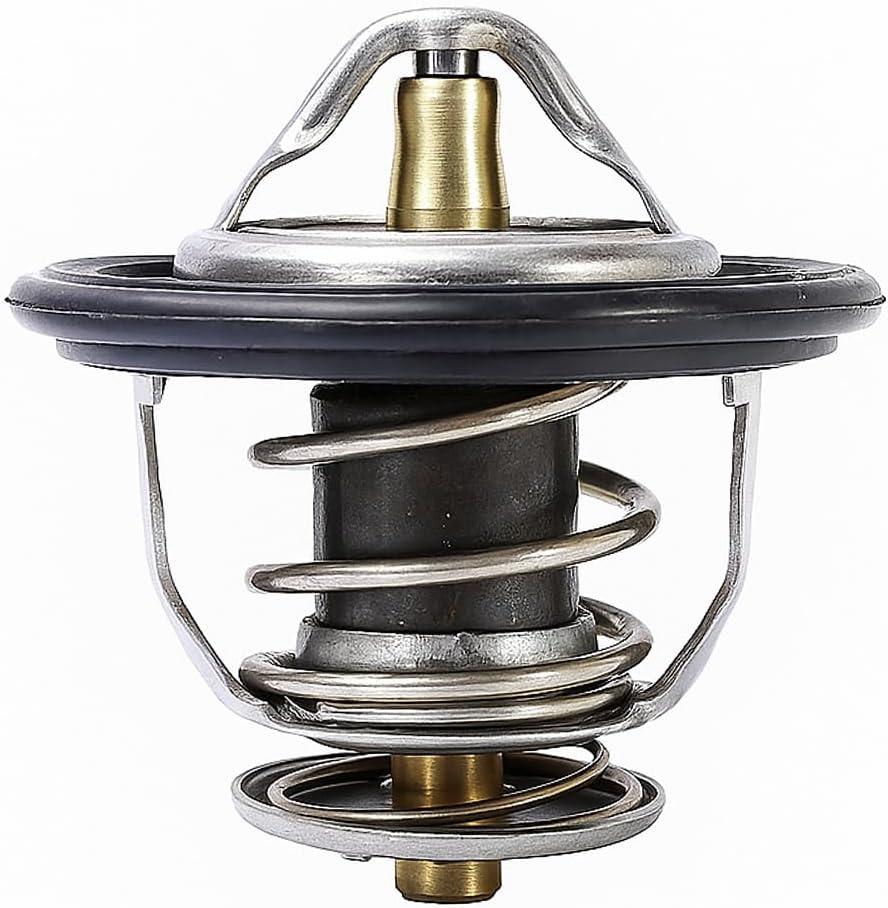 Car Thermostat, High Performance Engine Coolant Thermostats with Gasket, Universal OEM#19301-PAA-306 19301-PLC-31 Automotive Thermostat Replacement for Car/Truck/SUV (Silver)