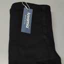 luvamia Bermuda Jean Shorts for Women High Waisted Trendy Stretchy Denim Shorts Knee Length Cutoff Loose Fit Long Shorts (Medium, True Black)