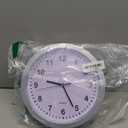 Wall Clock with Hidden Safe, 10 inch Plastic Secret Safe Wall Clock for Living Room Decor, Vintage Decor Clock Diversion Safe with Hidden Compartment, Cool Stuff for Your Room (Silver)