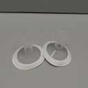 18mm Oval Flanges Breast Pump Parts Compatible with Medela Breast Pumps PersonalFit, Maxflow, Freestyle Flex Swing Maxi Connector