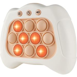 Intoypad Pop The Target! Handheld Speed Push Game Machine: A Fun Multiplayer Game for Family. Sensory Fidget Toy Christmas Toys Gifts for 6 7 8 9 10 11 12 Years Old Kids Road Trip Car Games Kids White