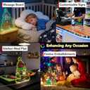 2 x LED Drawing Board for Kids, Christmas Decorations Indoor Acrylic Light up Dry Erase Board LED Note Board 7 Colors, Lighted LED Message Glow Doodle Board Xmas Decor Gift Tree Home Holiday Kids Toy Gift