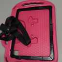 AVAWO Kids Case for iPad (A16) 11th Generation 11 Inch 2025 & iPad 10th Generation 10.9" 2022, iPad Air M4/M3 2026/2025 Shockproof Rugged Protective with Shoulder Strap/Handles/Kickstand Cover, Rose