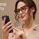 Miyya Blue Light Glasses for Women & Men – Oversized UV & Blue Light Blocker Chunky Frames, Stylish Eyewear Accessories