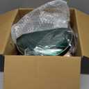 N9R 180 PCS Disposable Dinnerware Set with Gold Rim for 30 Guests,Green Plastic Plates Include 30 Dinner Plate, 30 Dessert Plates, 30 Cups, 90 Heavy Duty Gold Plastic Silverware for Party & Wedding