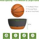 10 Inch Hanging Planters for Indoor & Outdoor Plants (2 Pack) - Self-Watering & Drainage Flower Pots with 2 Kinds of Plant Hangers for Home Decor & Garden (Deep Gray, 10 in)