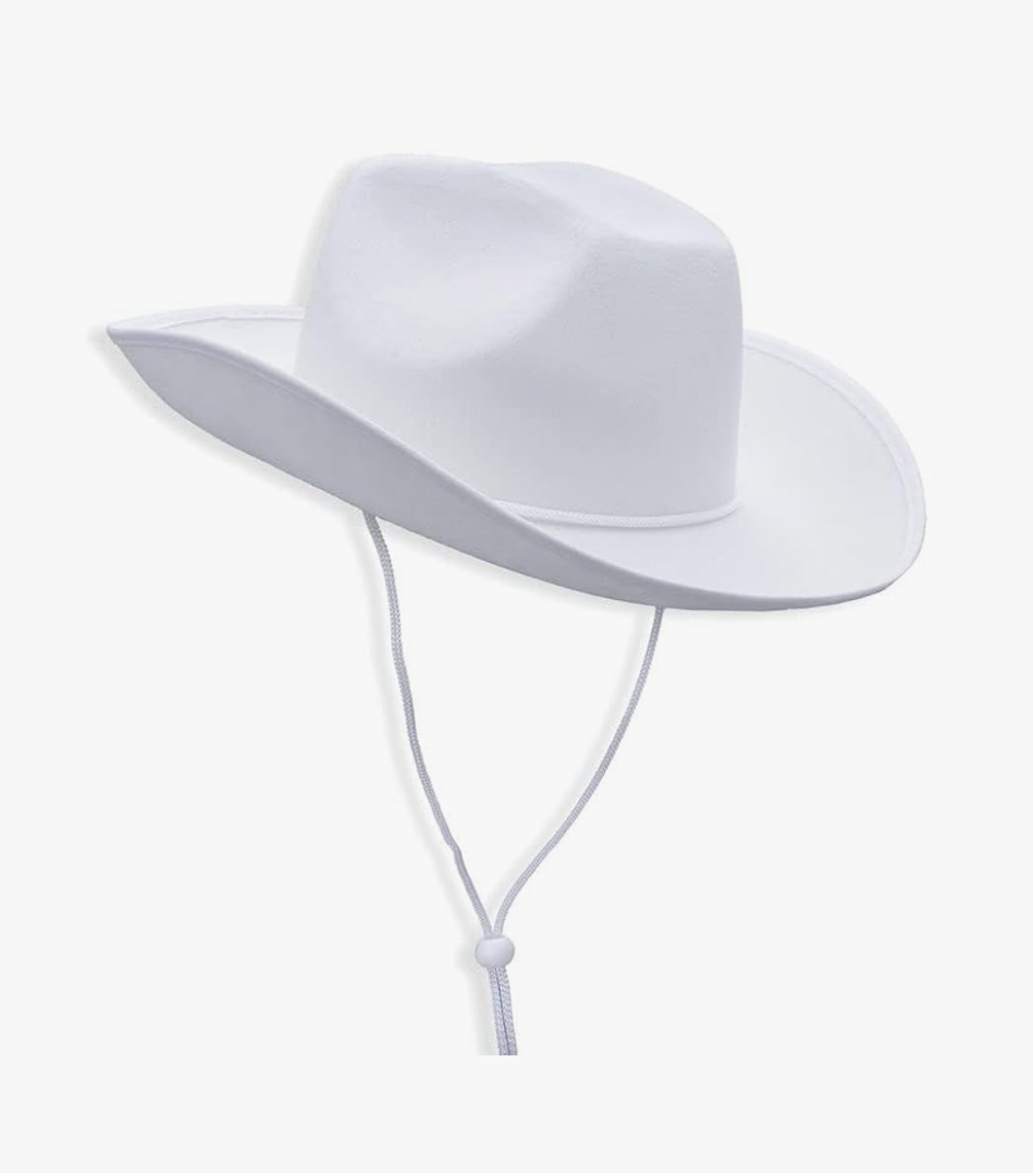 COLLECT PRESENT Plain Felt Cowboy & Cowgirl Hat for Men, Women, and Teens | Western Studded Cowboy Hat in Adult Sizes