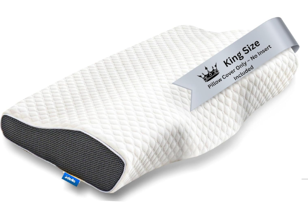 Derila  Pillowcase | Designed to Keep Your Derila Memory Foam Pillow for snoring Relief Covered and Protected with This Crisp, Clean, White Pillowcase Made from Premium Materials