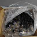 Brightever LED Outdoor String Lights 100FT Patio Lights with 52 Shatterproof ST38 Vintage Edison Bulbs, Outside Hanging Light Waterproof for Porch, Deck, Garden, Backyard, Balcony, 2700K Dimmable (100FT-Warm White, Black Wire)