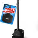 Toilet Plunger with Holder,Plungers for Bathroom with Holder,Heavy Duty Plunger with Cover,Bathroom DecorBathroom AccessoriesToilet Bowl Cleaners,Black (1Pack)