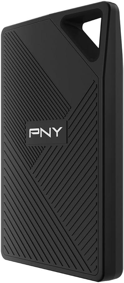 PNY RP60 1TB Portable SSD - Up to 2000MB/s, USB-C, USB 3.2 Gen2x2 - Rugged, IP65 Rated, Water/Dust/Drop Resistant - For Photos, Videos, Gaming and more - External Solid-State Drive - PSD0CS3060-1TB-RB