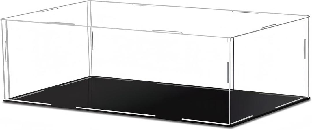30 x 20 x 10cm Acrylic Clear Display Case Perspex Box Display Cabinets for Collectables, Assemble Countertop Dustproof Protection Showcase for Toys Models Action Figures