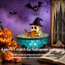 Halloween Ghost Bubble Bath Lamp, Cute Bathtub Ghost Night Lights for Halloween Decor, Halloween Decor for Bathroom, Gift for Book LoversDesk, Shelf, Party & Gift