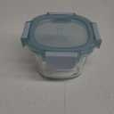 Ello Color Lock 1-Cup Round Glass Food Storage Container, 1pk Dishwasher Safe