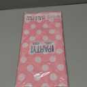 Dotted Rectangular Plastic Table Cover | 54" x 108" | Lovely Pink | 1 Pc