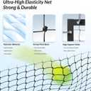 9.3*7.4ft Portable Tennis Rebounder Net, Tennis Practice Wall, Tennis Training Net for Tennis Racquet Sports Ball Pickleball, Tennis Backboard Net for Tennis Court Backyard Outdoor Training,, 7.4 feet by 9.3 feet