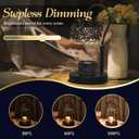 Luxury Candle Warmer Lamp with Timer & Dimmable Brightness, Crystal Gemstone Shade & Premium Base - Adjustable Wax Melt Warmer for Home Decor, 4.5"D x 4.5"W x 11.8"H
