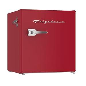 Frigidaire EFR176-RED 1.6 cu. ft. Retro Bar Fridge with Side Bottle Opener, Red 