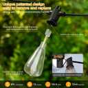 FOOMAN LED Outdoor String Lights, 150FT Outside Waterproof Patio Lights with 72+3 Shatterproof ST38 Edison Bulbs, 2700K Warm White Hanging Light, Dimmable Light for Back Yard Porch Party Gezebo