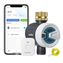 RAINPOINT WiFi Water Timer, Brass Inlet Smart Hose Faucet Timer, Automatic Irrigation System Controller for Yard Watering, APP Control via 2.4Ghz WiFi and Bluetooth (V2, 2025 Release)