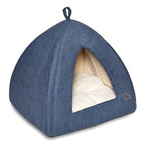 Pet Tent-Soft Bed for Dog and Cat by Best Pet Supplies - Navy, 19" x 19" x H:19" Pet Tent-Soft Bed for Dog and Cat by Best Pet Supplies - Navy, 19" x 19" x H:19"