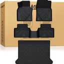 LASFIT Floor Mats & Cargo Mat Fit for Mazda CX-30 2025-2020 Custom Fit TPE All Weather Car Mats 2025 2024 2023 2022 2021 2020 Floor Liners & Trunk Mat Full Set Accessories for Mazda CX30, Black