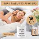 Funny Dad Gifts for Fathers Day, 10OZ Bonus Dad Stepdad Gifts from Daughter Son, Birthday Gift for Father in Law Step Dads Presents, Best Dads Ever Gift, Dad's Last Nerve Scented Soy Candle