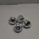 Rocutus 4 Pack Mirror Disco Balls, Silver Hanging Party Disco Ball for Party or DJ Light Effect, Home Decorations, Stage Props, Game Accessories (3.15 Inch)