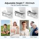 Foldable Toilet Stool Squat Adult, 7" Height Adjustable Poop Stool for Bathroom, Portable Squatting Potty Toilet Step Stools for Adults, Ergonomic Foot Stools for Travel, Gray