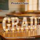 Graduation Decorations Grad Light up Letters Class of 2026 Decorations College Preschool Kindergarten High School Grad Party Decor Centerpieces LED Letters Sign Tables Wall Decor