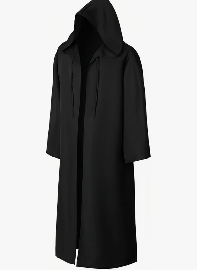 EONPOW Wizard Tunic Hooded Robe Halloween, XL