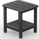 SERWALL Adirondack Table Outdoor Side Table- Gray (HIPS-1 pack, Grey)