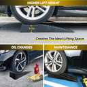 HOXWELL Portable Car Ramps for Oil Changes High Lift, Heavy Duty Low Profile Car Ramps for Jack Support, Vehicle Ramps for Garage, 31.5''x8.1''x4.9'', GVW 10000 LBS, 2PCS