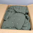 WDCOZY California Oversized Cal King Size Quilt Bedding Sets with 2 Pillow Shams, Lightweight Soft Bedspread Coverlet Bed Cover for All Season, 3 Pieces, 116x106 inches, Moss Green
