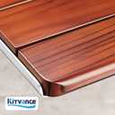 20" Folding Teak Shower Seat Wall Mounted 400 lbs Teak Wood Foldable Shower Bench, Larger Teak Folding Shower Bench, Fold Down Shower Seat for Inside Shower, Teak Shower Chairs Stool