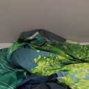 BSFHH Nature Tapestry Forest Tree Sea Cave Wall Hanging, Stream Through Rainforest Landscape Wall Art Tapestry for Bedroom Living room (Lake View, 90"×70", Unframed)