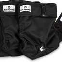 Pet Parents Washable Dog Diapers (3pack) + Extendrs of Durable Doggie Diapers, Premium Dog Diapers Female & Male (Small, Black)