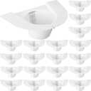 TrelaCo 25 Pcs Urine Hats for Toilets Stool Sample Collection Kit Urine Collection Hat Collector Specimen Cups Pee Sample Cup Containers for Women and The Elderly, 27oz/ 800cc