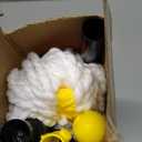 KeFanta Self-Wringing Twist Mop for Floor Cleaning, Long Handled Microfiber Floor Mop with Top Scouring Pad for Kitchen, Hardwood, Restaurant, Bathroom, Garages, Warehouses, Office,57-inch