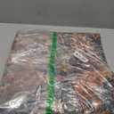 Ciicool Boho Area Rug 4x4ft Round Washable Bedroom Non-Slip Vintage Entryway Throw Low-Pile Indoor Carpet for Living Room Foyer(Brick Red/Dull Teal)