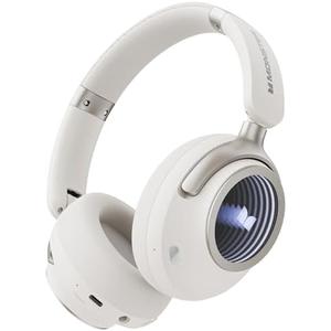 Monster Persona 4th ANC Active Noise Canceling Headphones, Wireless Bluetooth Over-Ear Headphones with 3 EQ Modes, and 70H Playtime, Bluetooth 6.0, Deep Bass, Foldable Comfort Design for Travel, White