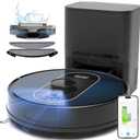 Robot Vacuum and Mop Combo, 6000Pa Robotic Vacuum with Mapping, Self-Emptying Station for 90 Days Hands-Free, LiDAR Navigation, Wi-Fi/App/Alexa Voice Control, for Carpets & Hard Floors