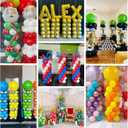TEKXYZ Telescoping Balloon Stand Set of 4, 1.5ft to 7ft Free Adjustable Metal Balloon Column Stand for Party Decorations