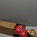 2 Sets 18.5" Christmas Poinsettia Artificial Flowers Potted with Gold Pot Bags Desktop Plants for Home Garden Table Centerpiece Window Gift Holiday Xmas Decor