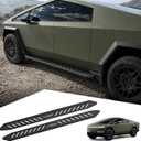 Cybertruck Running Boards Side Steps 2PCS for Tesla Cybertruck 2024-2026, 600 LBS Heavy Duty Carbon Steel Nerf Bars, No-Drill Exterior Side Step Rails, Black