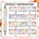 Spanish Bible Ballpoint Pens - 24 Pcs Christian Scripture Verse Retractable Ball point Pen Black Ink Inspiration Religious Gifts for Women Floral Regalos Cristianos Church Office Essentials