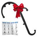 LiBa Back and Neck Massager - Trigger Point Massage Tools for Pain Relief and Manual Massage Hook Therapy Handheld Back Neck Shoulder Massager Black - Gift for Women & Men