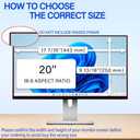 20 Inch Privacy Screen for Monitor with 16:9 Widescreen Monitor Blue Light Screen Protector - Anti-Glare - Anti-Scratch Protector Film for Data Confidentiality Privacy Shield [2 Pack]